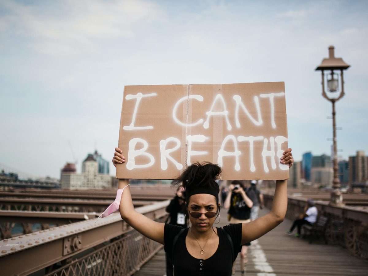 photo of woman carrying a cardboard